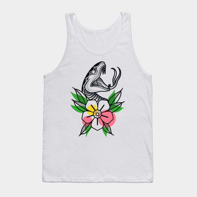 Snake Tattoo Design Tank Top by Jahaziel Sandoval